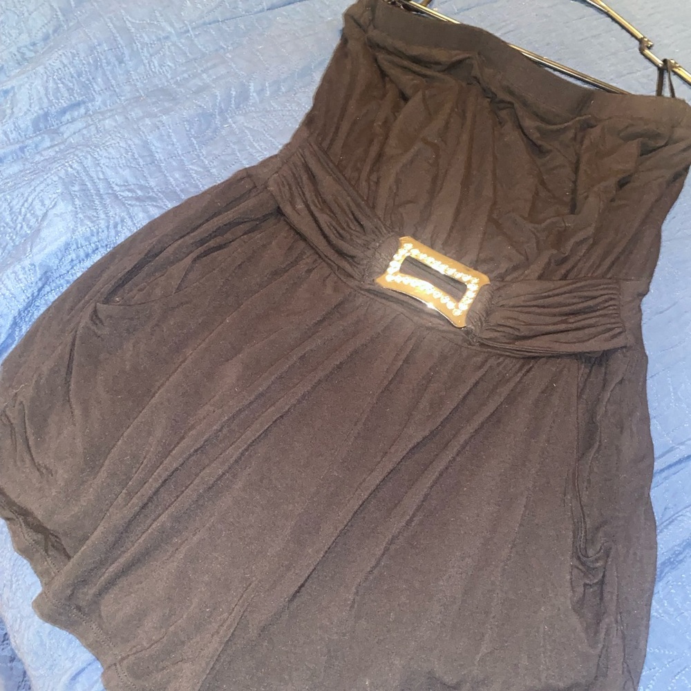 Like New Strapless Sexy Black Romper